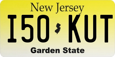 NJ license plate I50KUT