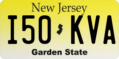 NJ license plate I50KVA