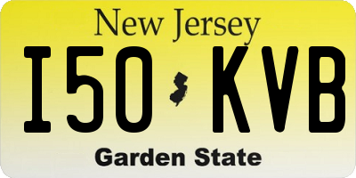 NJ license plate I50KVB