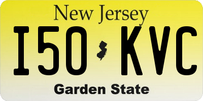 NJ license plate I50KVC