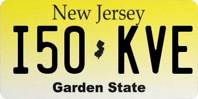 NJ license plate I50KVE