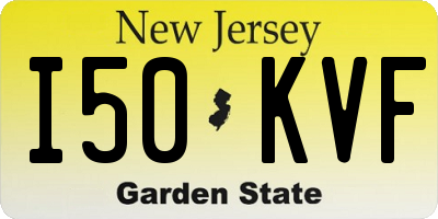 NJ license plate I50KVF