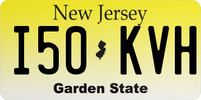 NJ license plate I50KVH