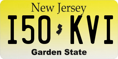 NJ license plate I50KVI