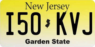 NJ license plate I50KVJ