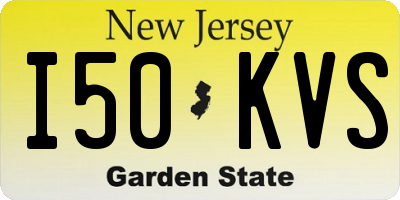 NJ license plate I50KVS