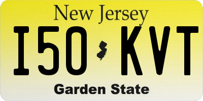 NJ license plate I50KVT