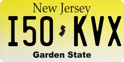 NJ license plate I50KVX