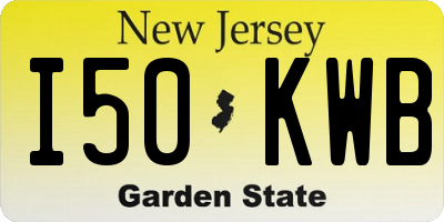 NJ license plate I50KWB
