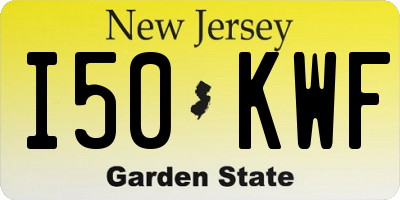 NJ license plate I50KWF
