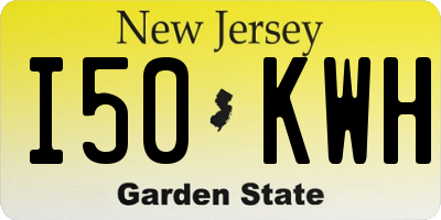 NJ license plate I50KWH