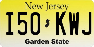 NJ license plate I50KWJ