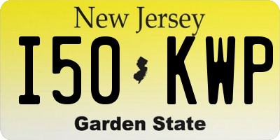 NJ license plate I50KWP