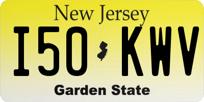 NJ license plate I50KWV