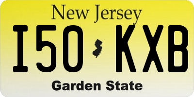 NJ license plate I50KXB