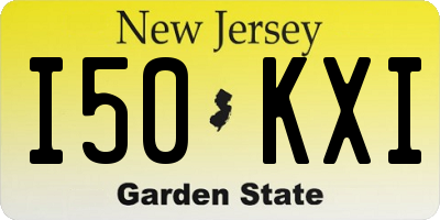 NJ license plate I50KXI