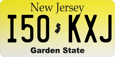 NJ license plate I50KXJ