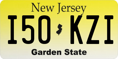 NJ license plate I50KZI