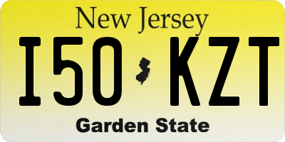 NJ license plate I50KZT