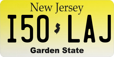 NJ license plate I50LAJ