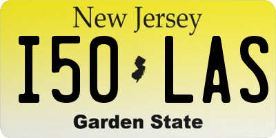 NJ license plate I50LAS