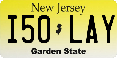 NJ license plate I50LAY