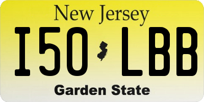NJ license plate I50LBB