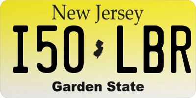 NJ license plate I50LBR