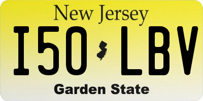 NJ license plate I50LBV