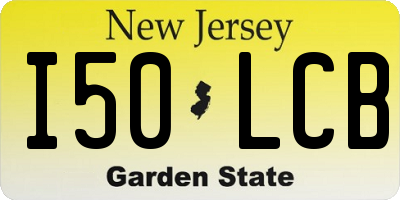 NJ license plate I50LCB