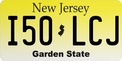 NJ license plate I50LCJ