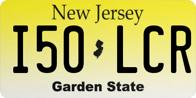 NJ license plate I50LCR
