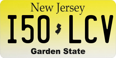 NJ license plate I50LCV
