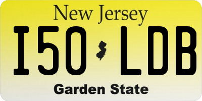 NJ license plate I50LDB