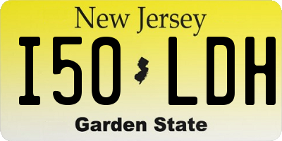 NJ license plate I50LDH