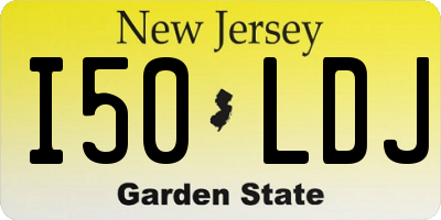 NJ license plate I50LDJ