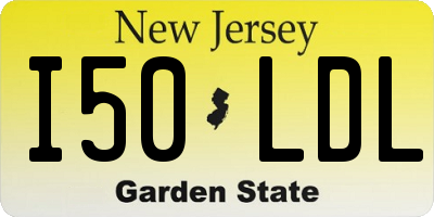 NJ license plate I50LDL