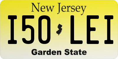 NJ license plate I50LEI