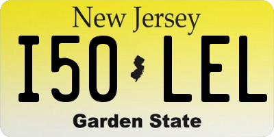NJ license plate I50LEL