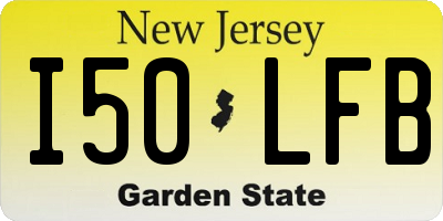 NJ license plate I50LFB