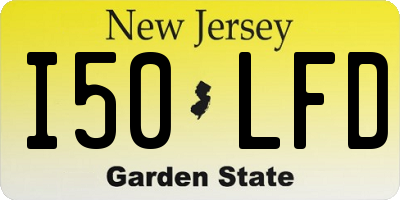 NJ license plate I50LFD