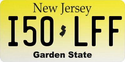 NJ license plate I50LFF