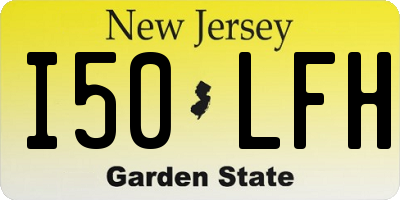 NJ license plate I50LFH