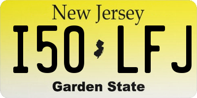 NJ license plate I50LFJ