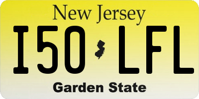 NJ license plate I50LFL