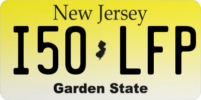 NJ license plate I50LFP