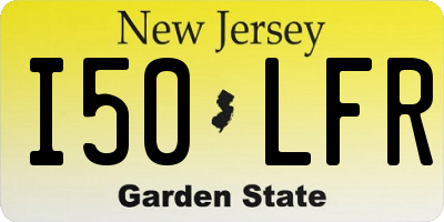 NJ license plate I50LFR