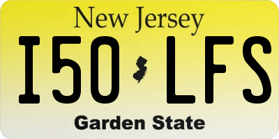 NJ license plate I50LFS