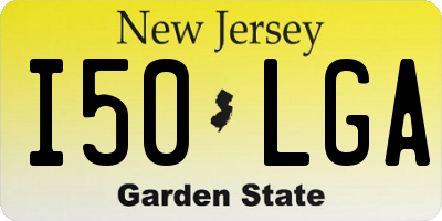 NJ license plate I50LGA