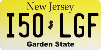 NJ license plate I50LGF